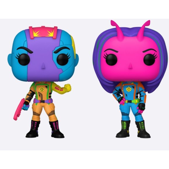 NWT Funko POP! Nebula & Mantis 2pk (Blacklight) Vol 3 - Picture 1 of 5